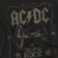 Black - Side - AC-DC Unisex Adult Rock Label T-Shirt