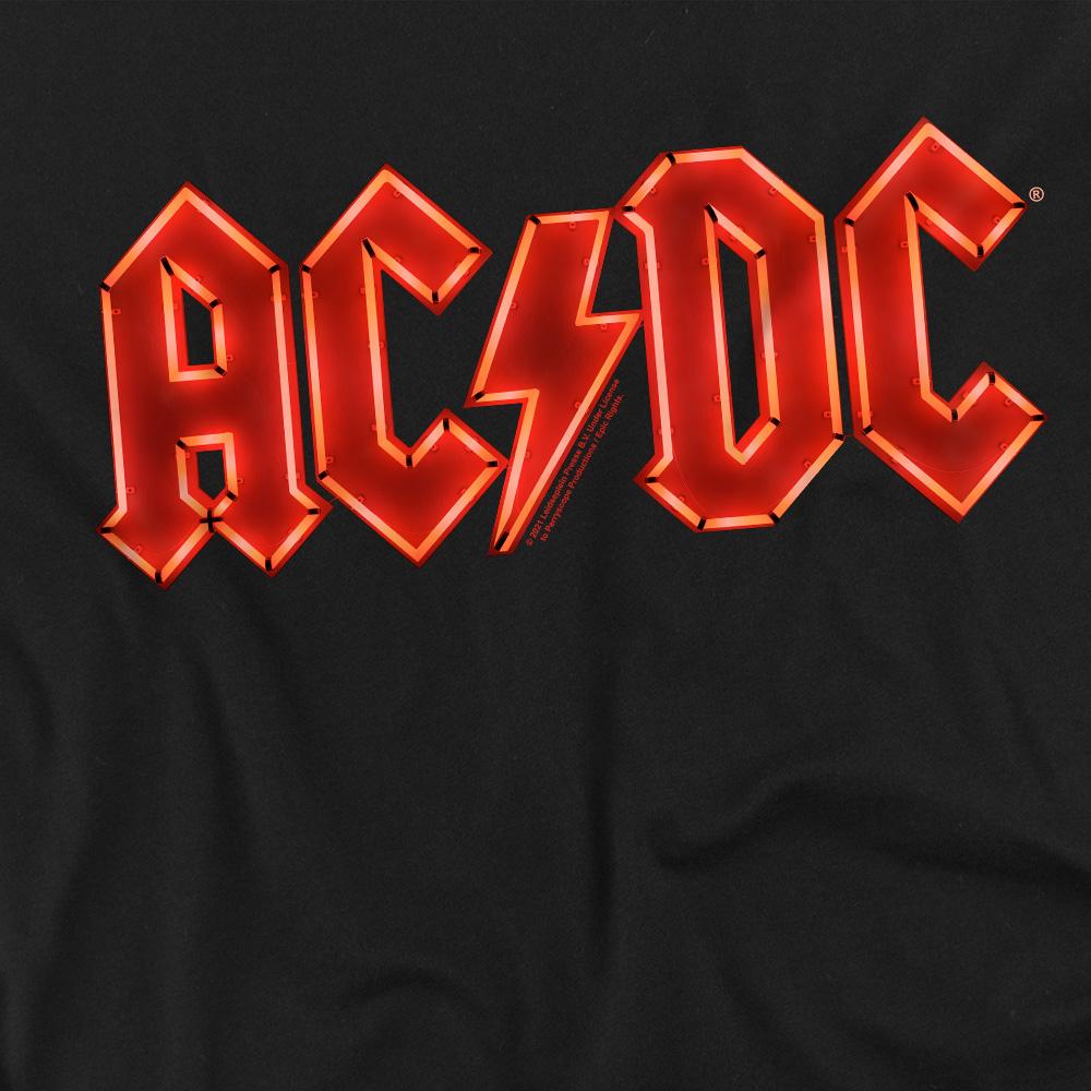Black - Side - AC-DC Unisex Adult PWR-UP Logo T-Shirt