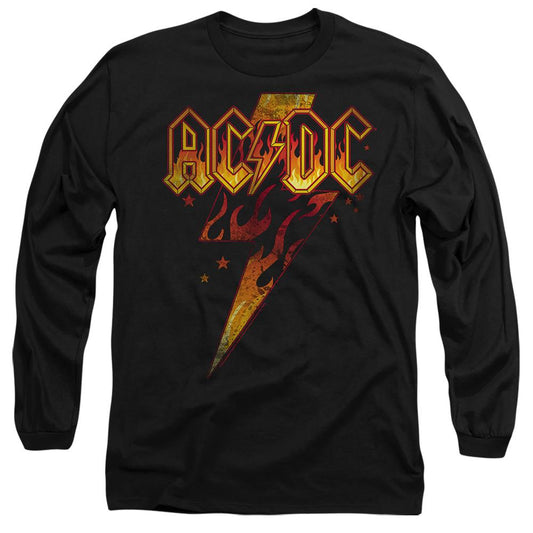 Black - Front - AC-DC Unisex Adult Fire Bolt T-Shirt
