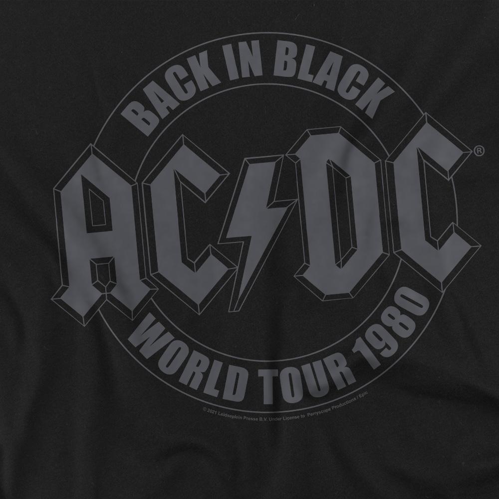 Black - Side - AC-DC Unisex Adult Tour Emblem T-Shirt