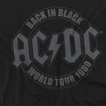 Black - Side - AC-DC Unisex Adult Tour Emblem T-Shirt