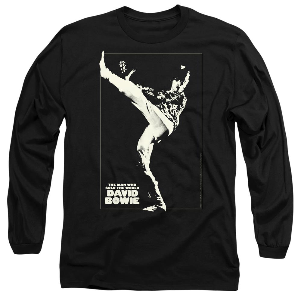 Black - Side - David Bowie Unisex Adult The Man Cover T-Shirt