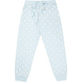 Natural-Blue-White - Back - Lady And The Tramp Womens-Ladies Love Long Pyjama Set