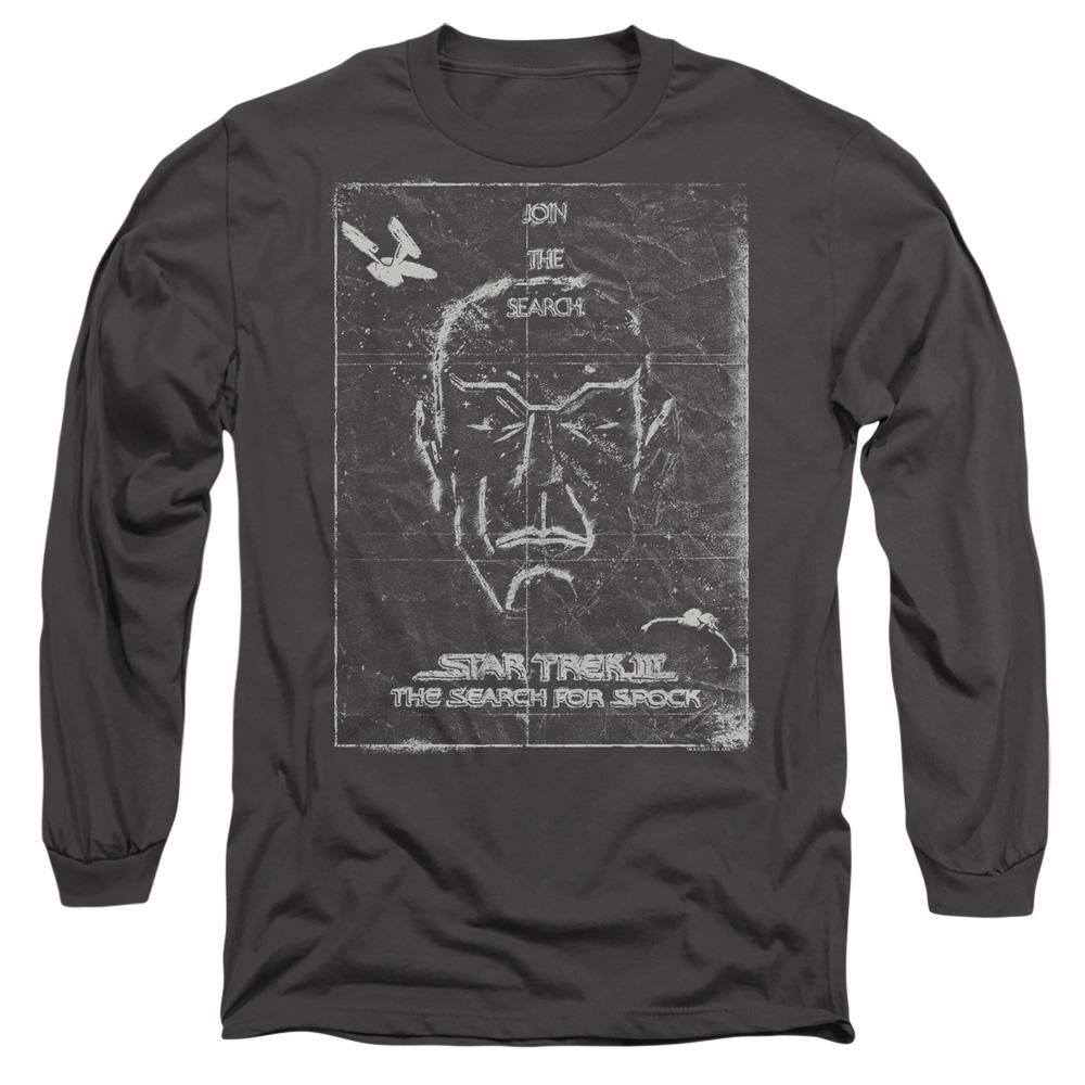 Charcoal - Side - Star Trek Unisex Adult Join the Search T-Shirt