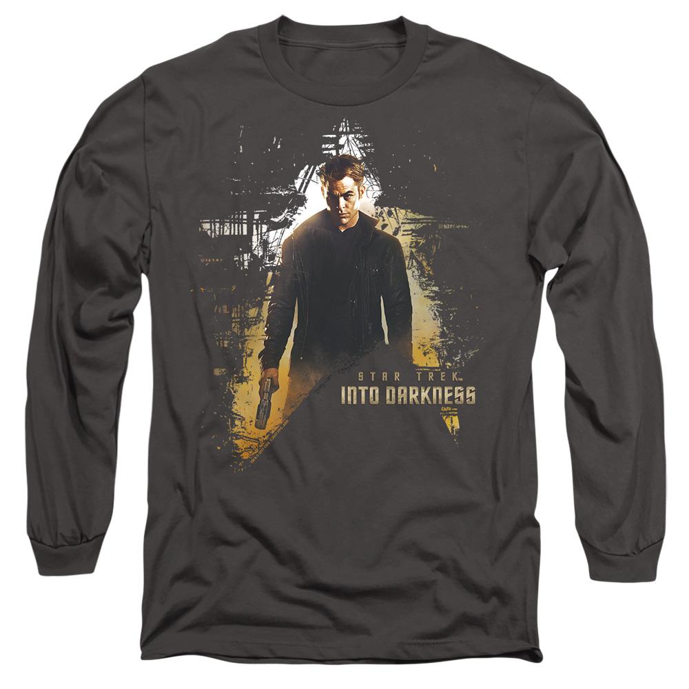 Charcoal - Side - Star Trek: Into Darkness Unisex Adult Dark Hero T-Shirt