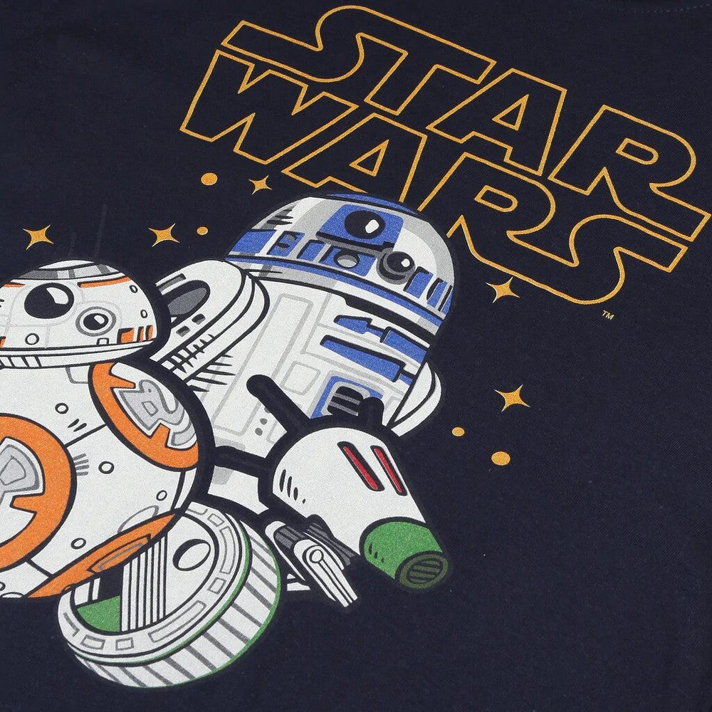 Navy - Side - Star Wars Boys Droids T-Shirt