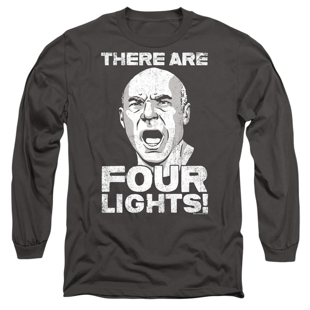 Charcoal - Side - Star Trek Unisex Adult Four Lights T-Shirt