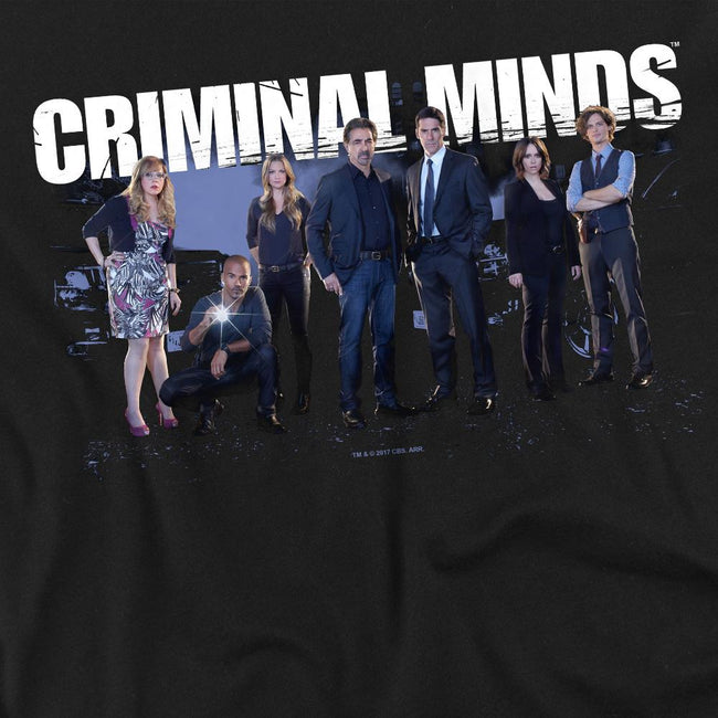 Black - Back - Criminal Minds Unisex Adult Season 10 Cast T-Shirt