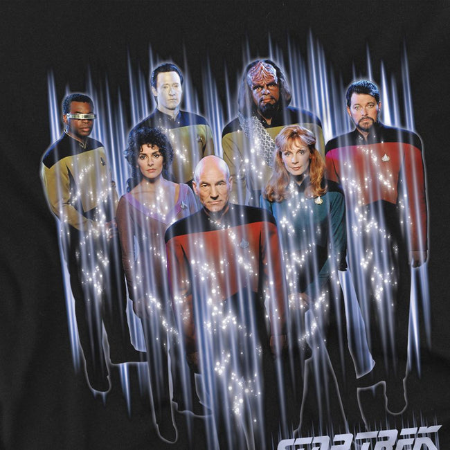Black - Back - Star Trek Unisex Adult Beam Us Up T-Shirt