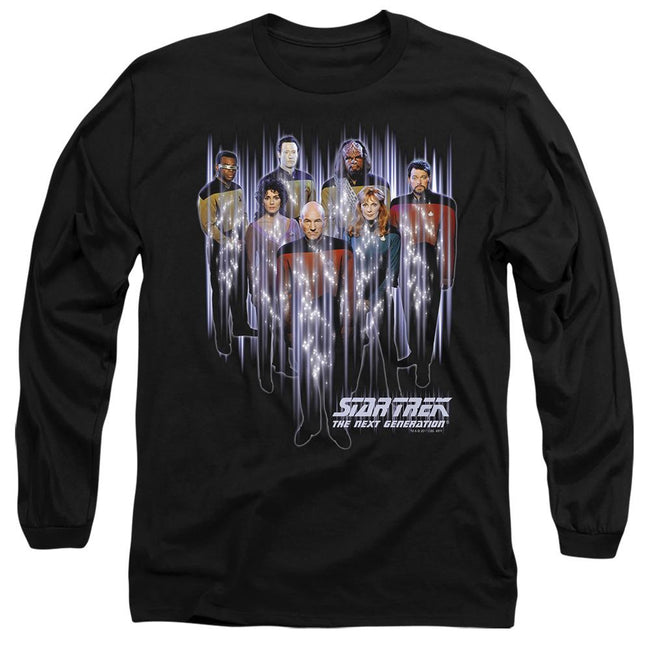 Black - Side - Star Trek Unisex Adult Beam Us Up T-Shirt