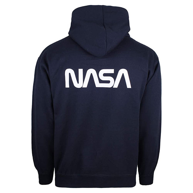 Navy - Back - NASA Mens Core Logo Hoodie