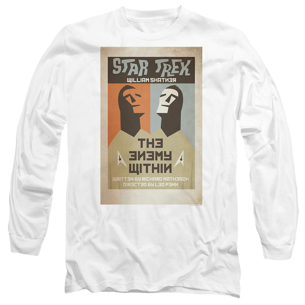 White - Side - Star Trek Unisex Adult The Original Series Episode 5 T-Shirt