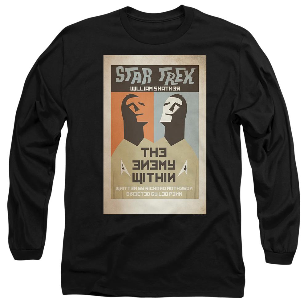 Black - Side - Star Trek Unisex Adult The Original Series Episode 5 T-Shirt