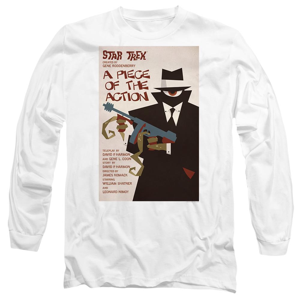 White - Side - Star Trek Unisex Adult The Original Series Episode 46 T-Shirt