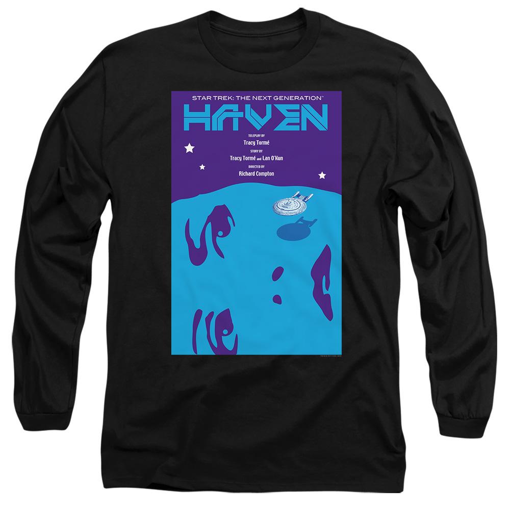 Black - Side - Star Trek Unisex Adult The Next Generation Season 1 Episode 11 T-Shirt