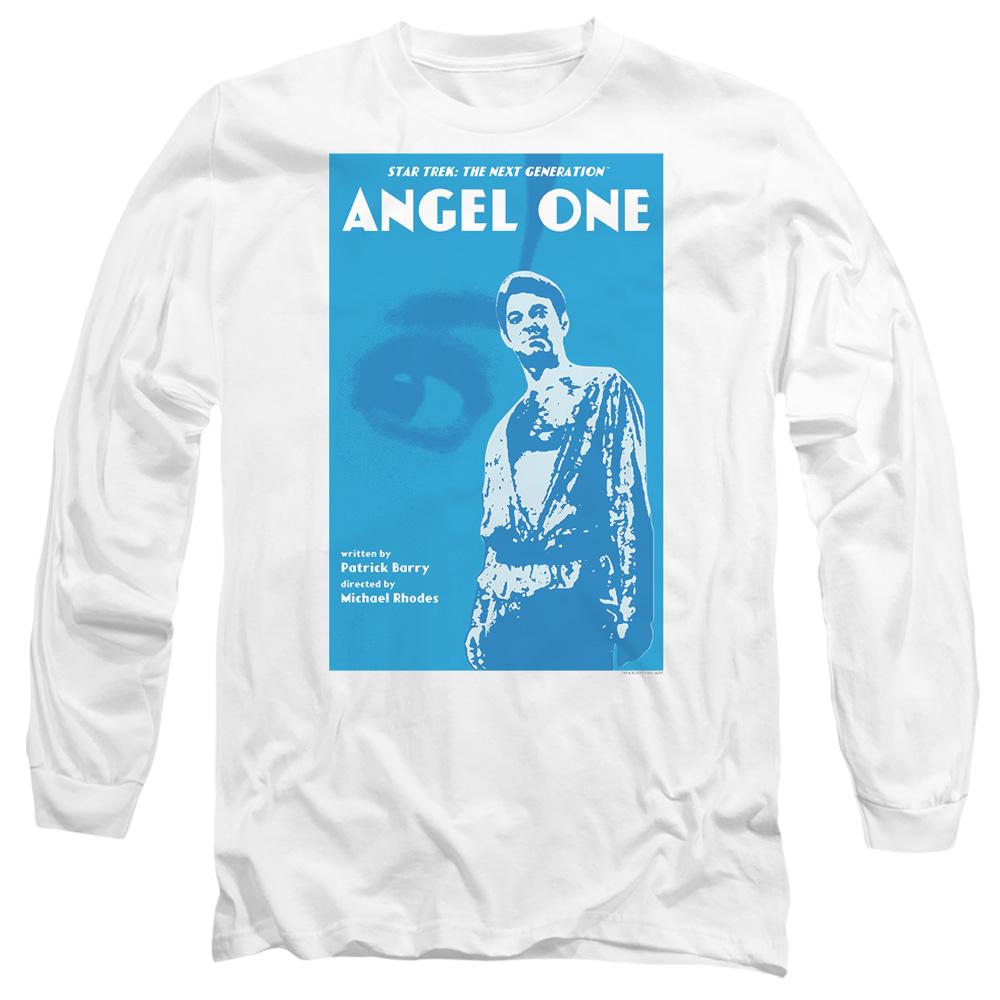 White - Side - Star Trek Unisex Adult The Next Generation Season 1 Episode 14 T-Shirt