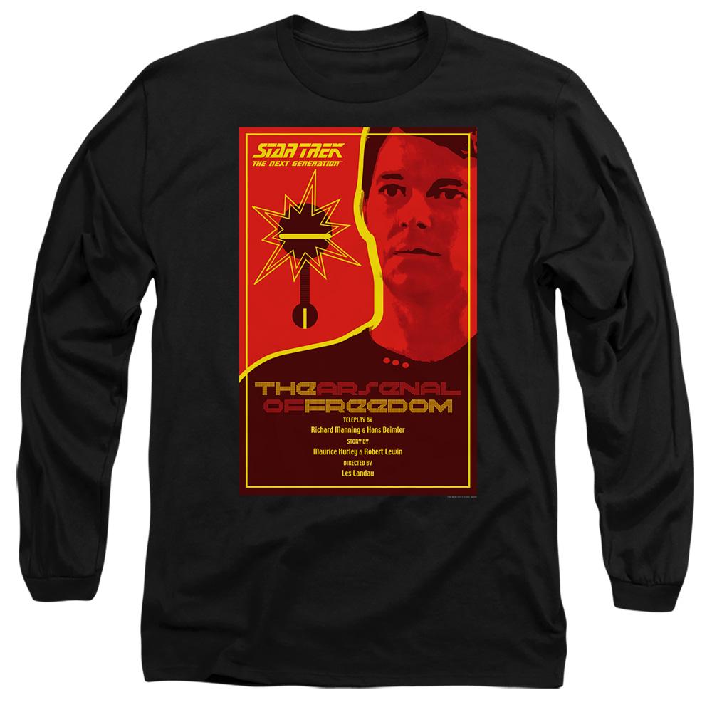 Black - Side - Star Trek Unisex Adult The Next Generation Season 1 Episode 21 T-Shirt
