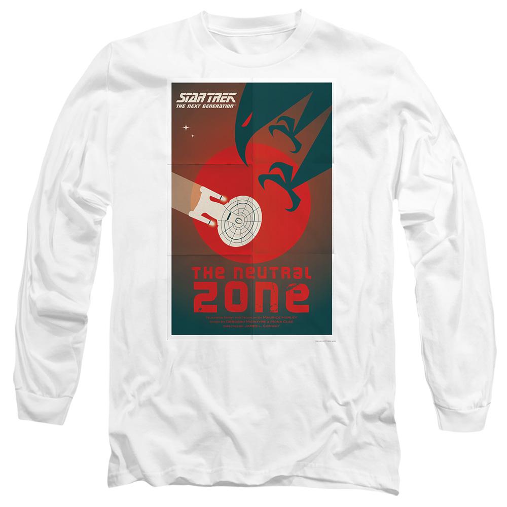 White - Side - Star Trek Unisex Adult The Next Generation Season 1 Episode 26 T-Shirt