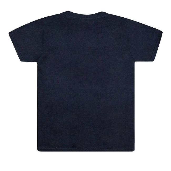 Navy - Back - Marvel Childrens Boys Characters Logo T-Shirt