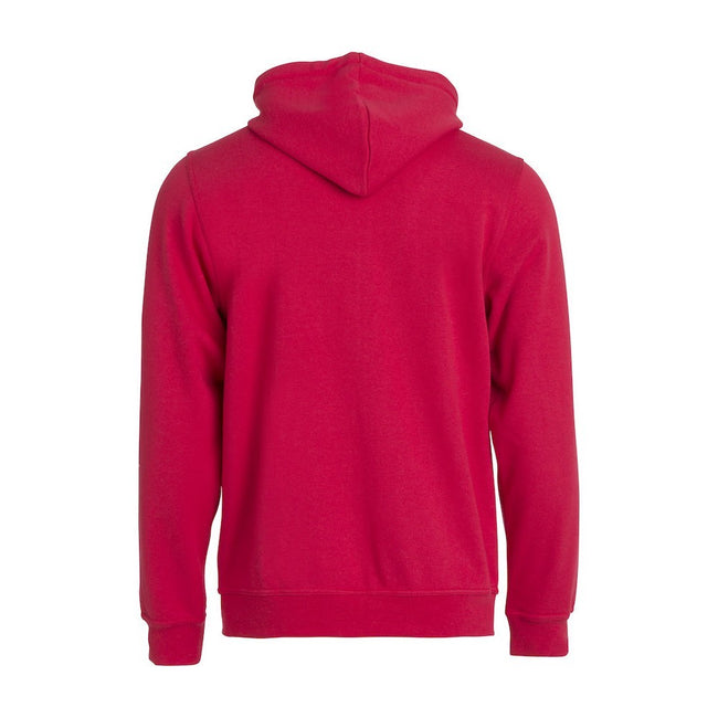Red - Back - Clique Mens Basic Full Zip Hoodie