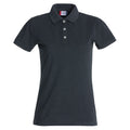 Anthracite Melange - Front - Clique Womens-Ladies Premium Stretch Polo Shirt