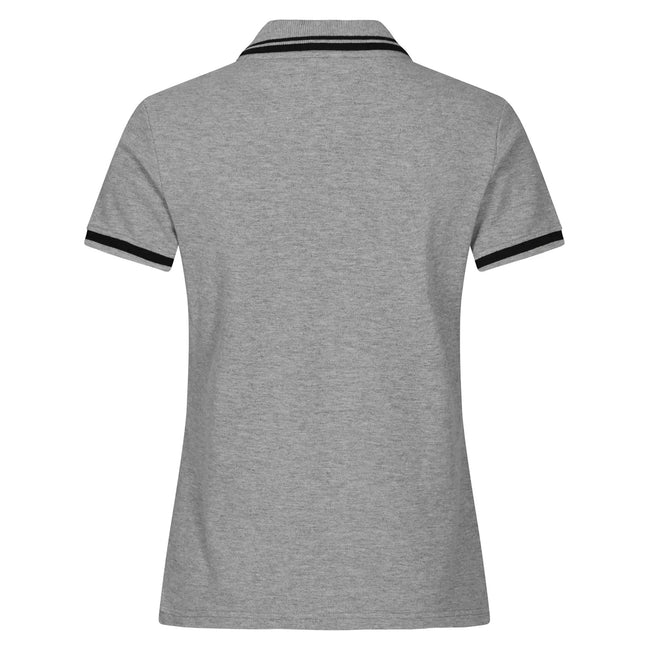 Grey Melange - Back - Clique Womens-Ladies Astoria Polo Shirt