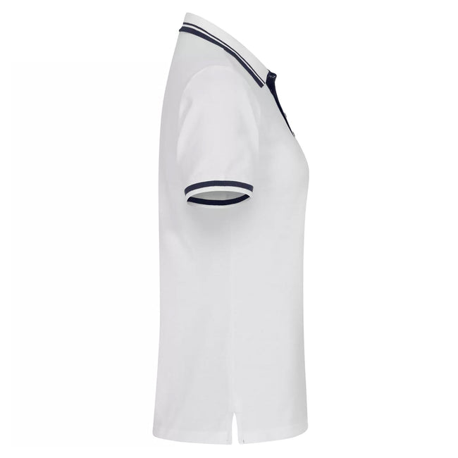 White - Lifestyle - Clique Womens-Ladies Astoria Polo Shirt