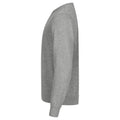 Grey Melange - Side - Clique Unisex Adult Miami Round Neck Sweatshirt