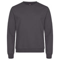 Metal Grey - Front - Clique Unisex Adult Miami Round Neck Sweatshirt