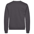 Metal Grey - Back - Clique Unisex Adult Miami Round Neck Sweatshirt