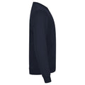 Navy - Side - Clique Unisex Adult Miami Round Neck Sweatshirt