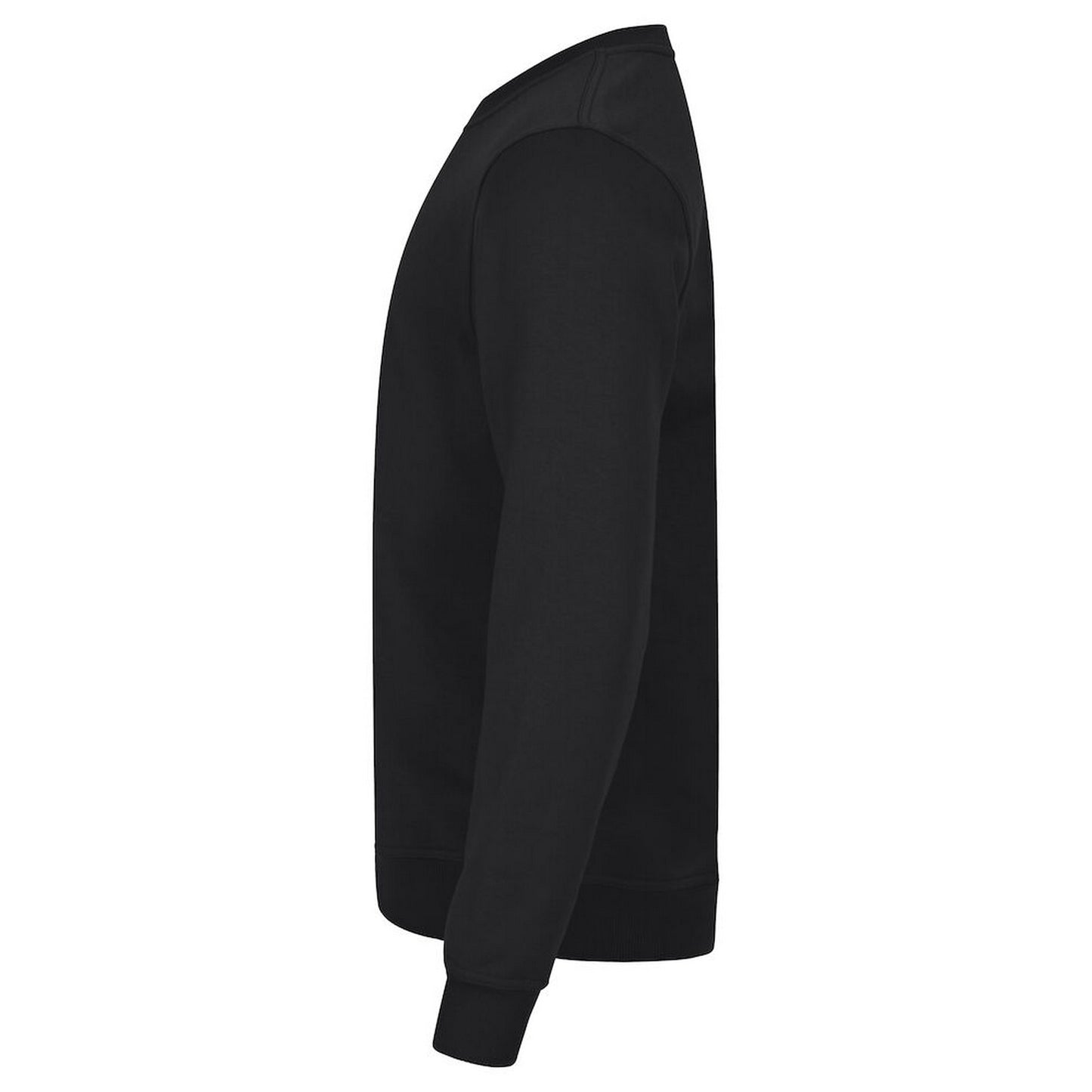 Black - Side - Clique Unisex Adult Miami Round Neck Sweatshirt