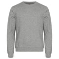 Grey Melange - Front - Clique Unisex Adult Miami Round Neck Sweatshirt