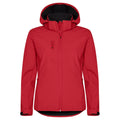Red - Front - Clique Womens-Ladies Classic Soft Shell Jacket