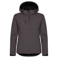 Dark Grey - Front - Clique Womens-Ladies Classic Soft Shell Jacket