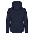 Dark Navy - Back - Clique Womens-Ladies Classic Soft Shell Jacket