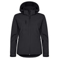 Black - Front - Clique Womens-Ladies Classic Soft Shell Jacket