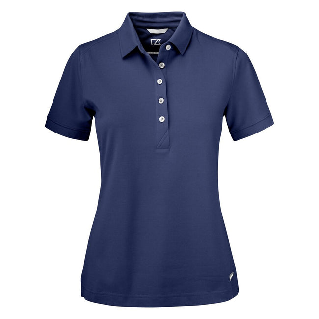 Dark Navy - Front - Cutter & Buck Womens-Ladies Advantage Polo Shirt