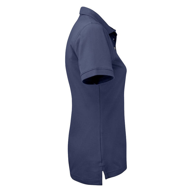 Dark Navy - Side - Cutter & Buck Womens-Ladies Advantage Polo Shirt