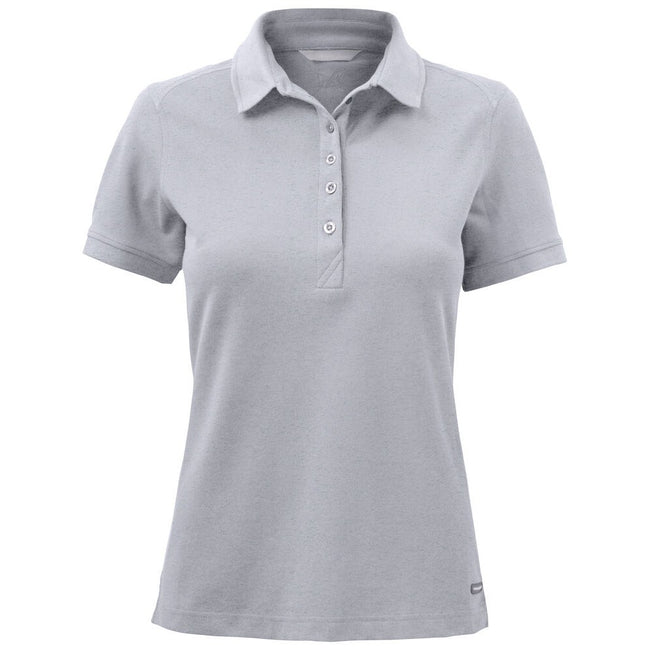 Grey Melange - Front - Cutter & Buck Womens-Ladies Advantage Polo Shirt