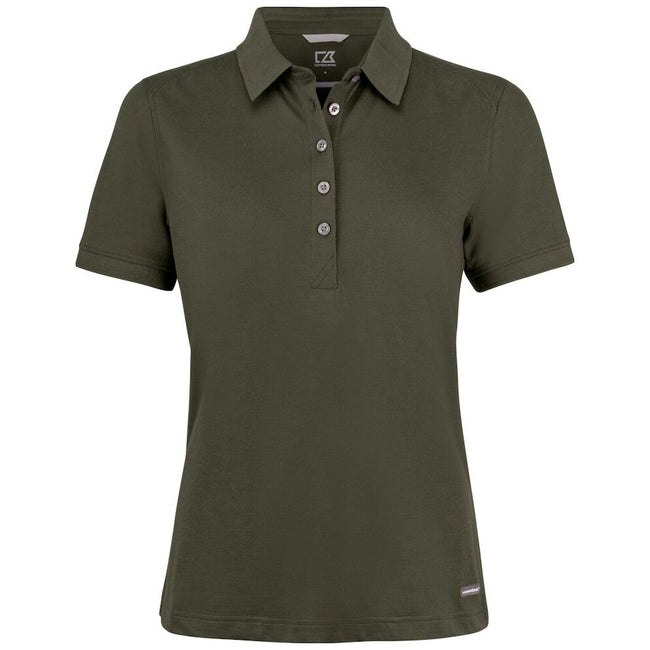 Ivy Green - Front - Cutter & Buck Womens-Ladies Advantage Polo Shirt