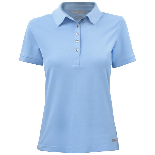 Light Blue - Front - Cutter & Buck Womens-Ladies Advantage Polo Shirt