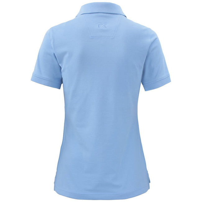 Light Blue - Back - Cutter & Buck Womens-Ladies Advantage Polo Shirt