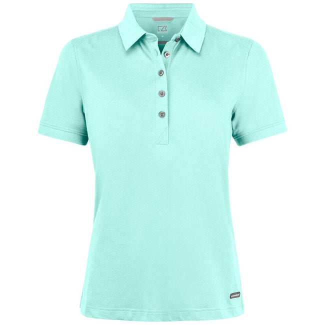 Light Turquoise - Front - Cutter & Buck Womens-Ladies Advantage Polo Shirt