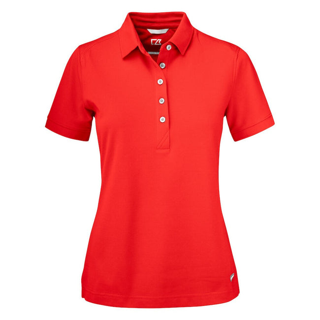 Red - Front - Cutter & Buck Womens-Ladies Advantage Polo Shirt
