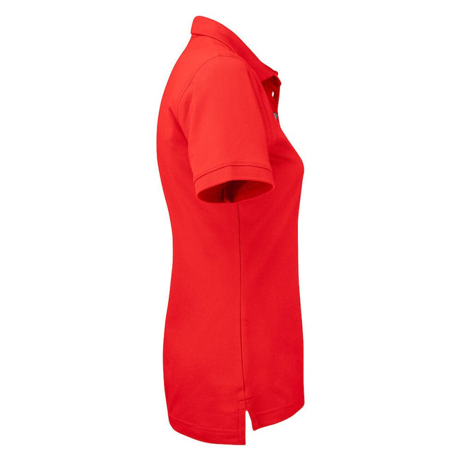 Red - Side - Cutter & Buck Womens-Ladies Advantage Polo Shirt