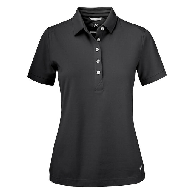 Black - Front - Cutter & Buck Womens-Ladies Advantage Polo Shirt