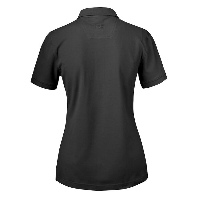 Black - Back - Cutter & Buck Womens-Ladies Advantage Polo Shirt