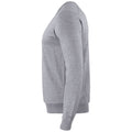 Grey Melange - Side - Cutter & Buck Mens Oakville V Neck Sweatshirt