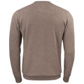 Nougat Melange - Back - Cutter & Buck Mens Oakville V Neck Sweatshirt